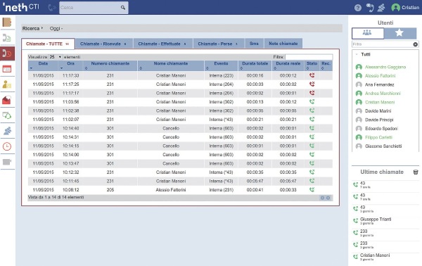 NethVoice Phone Record