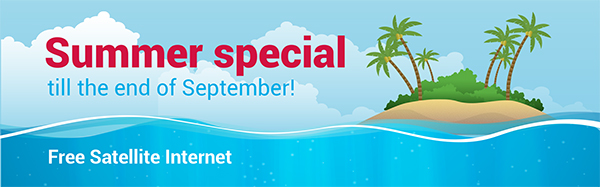 Summer Special Satellite Internet 2016 Banner
