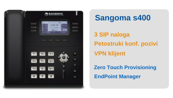 Novi Sangoma VoIP Telefon S400