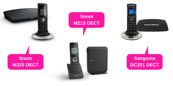 DECT solutions from Snom and Sangoma