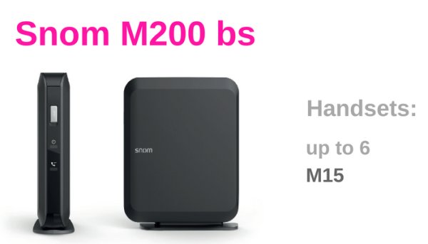 Snom M200 base station overview