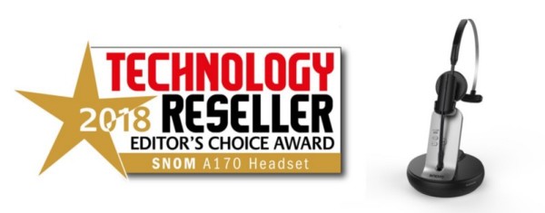 Award For A170 Headset From Snom