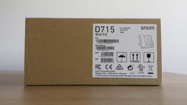 Unboxing Snom D715 white IP phonee