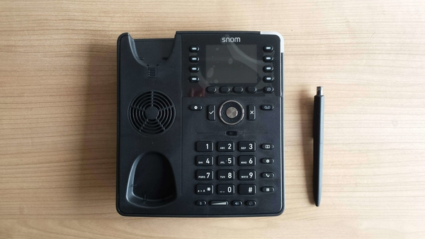 Snom D735 IP phone in ball pens