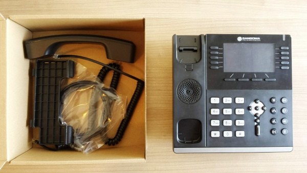 Sangoma S705 Ip Phone Below The Phone