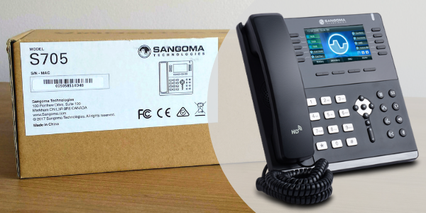 Unboxing Sangoma S705 Ip Phone